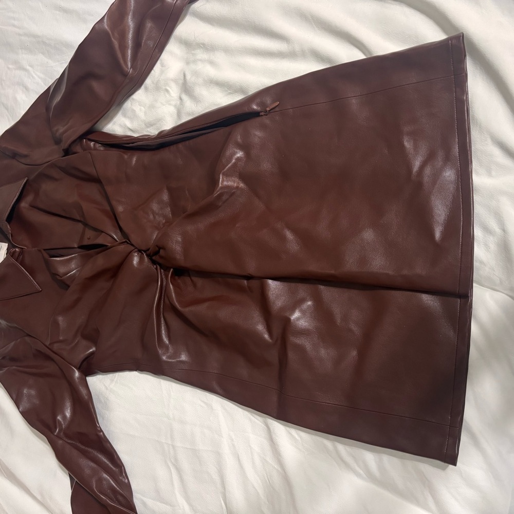 Cinq à Sept Brown Leather Jacket